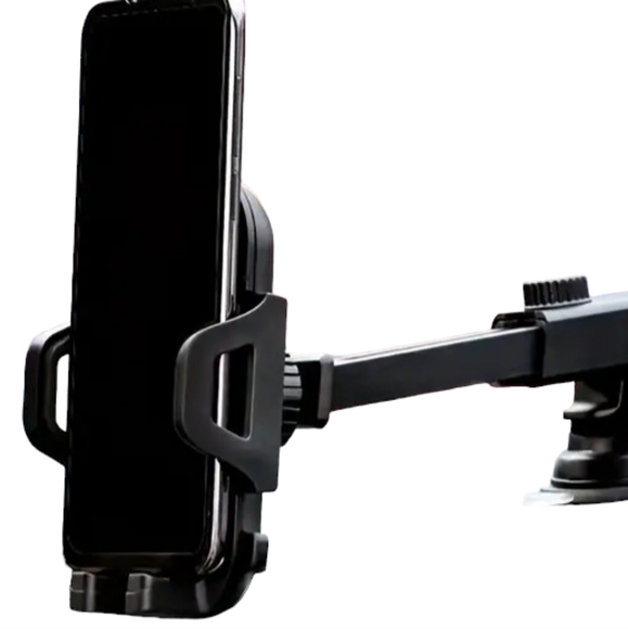 2 Items-(Cell Phone Car Holder) And (Desk Mobile Phone Holder)-(Black)-(New)-$25 - Picture 2 of 5